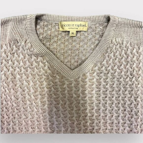 Y2K TRICOTS ST. RAPHAEL V-Neck Sweater Sz XL - Picture 5 of 8
